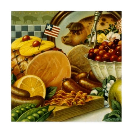 Dan Craig 'Pork Still Life' Canvas Art,18x18